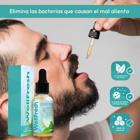 ¿Buscas una forma práctica de mantener tu aliento siempre fresco? Con WellFresh, una sola aplicación te da confianza en cualquier momento del día